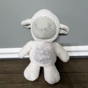 Stephan Baby White Lamb Plush Stuffed Animal Lovey Security Blanket Toy